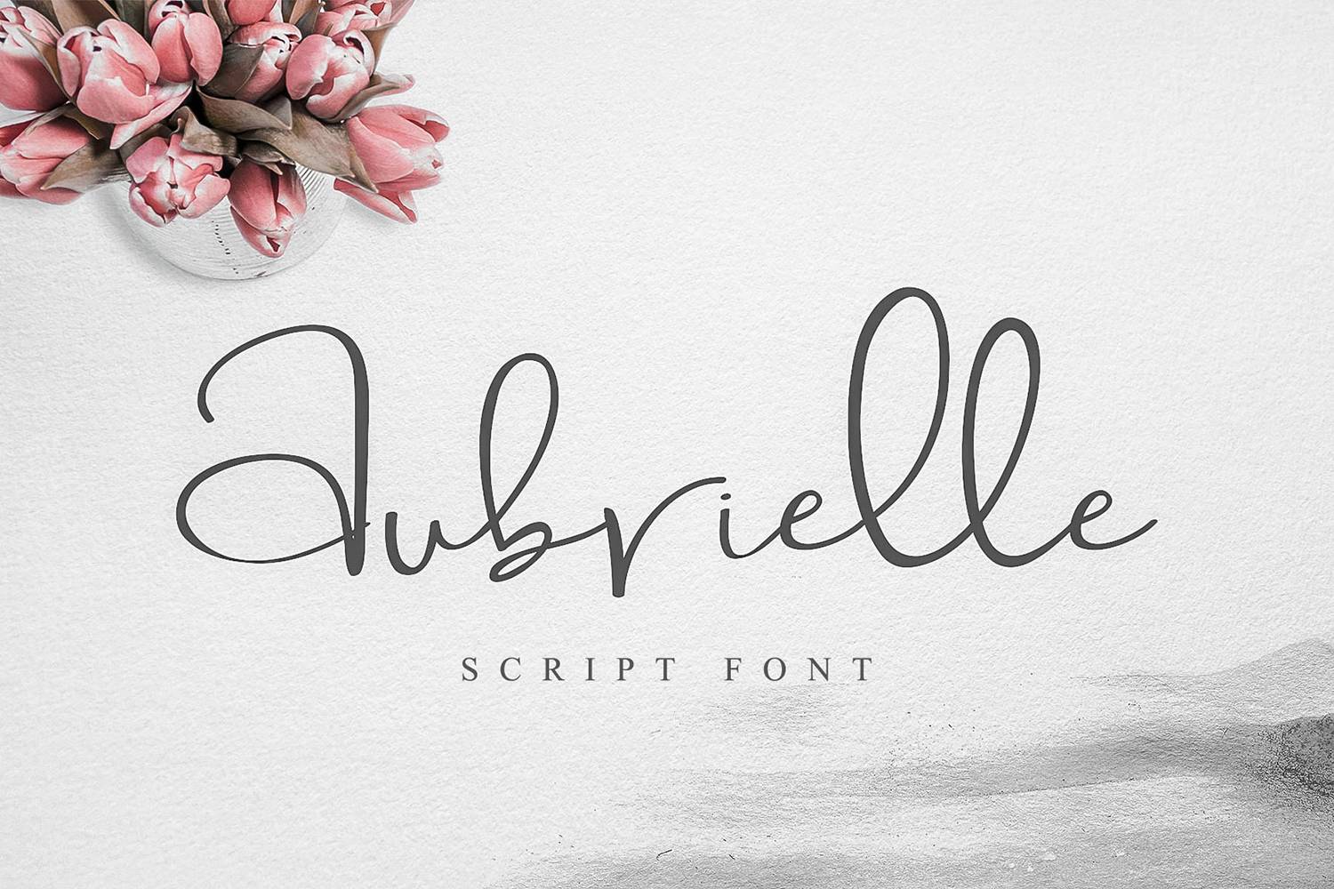 Aubrielle Font sample