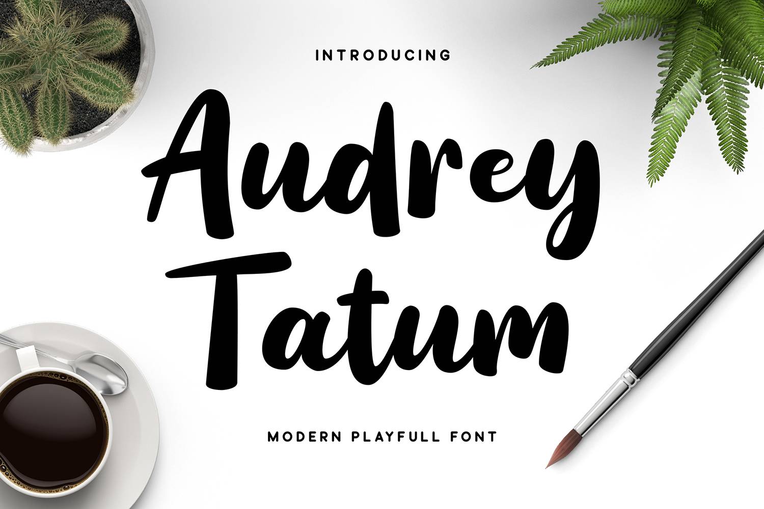 Audrey Tatum Font sample