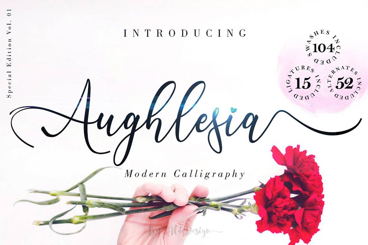 Aughlesia Font sample
