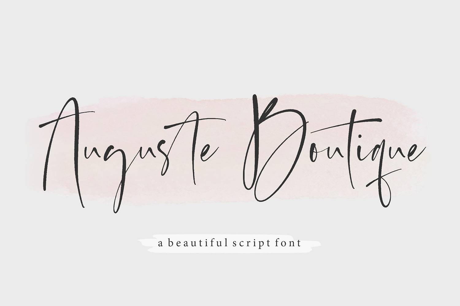 Auguste Boutique Font sample