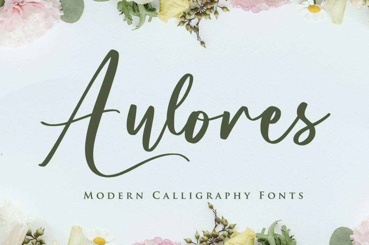 Aulores Font sample