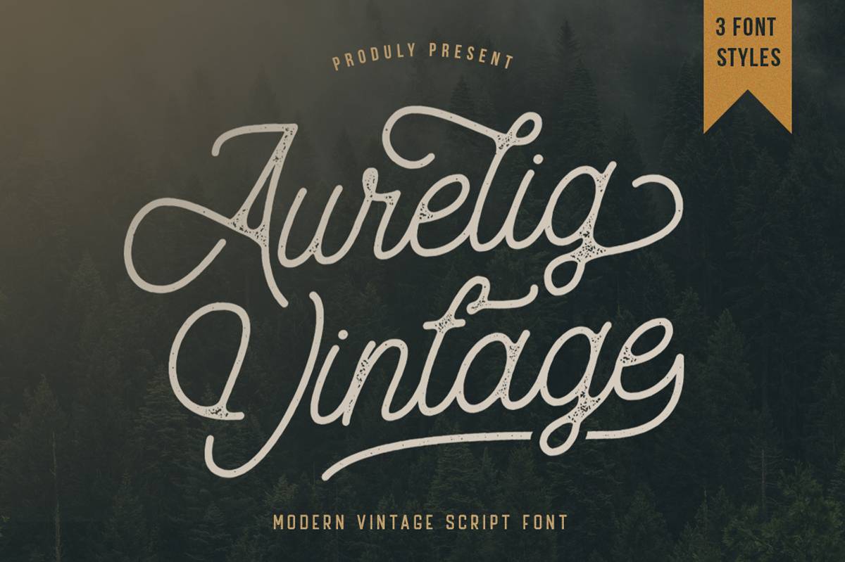 Aurelig Font sample