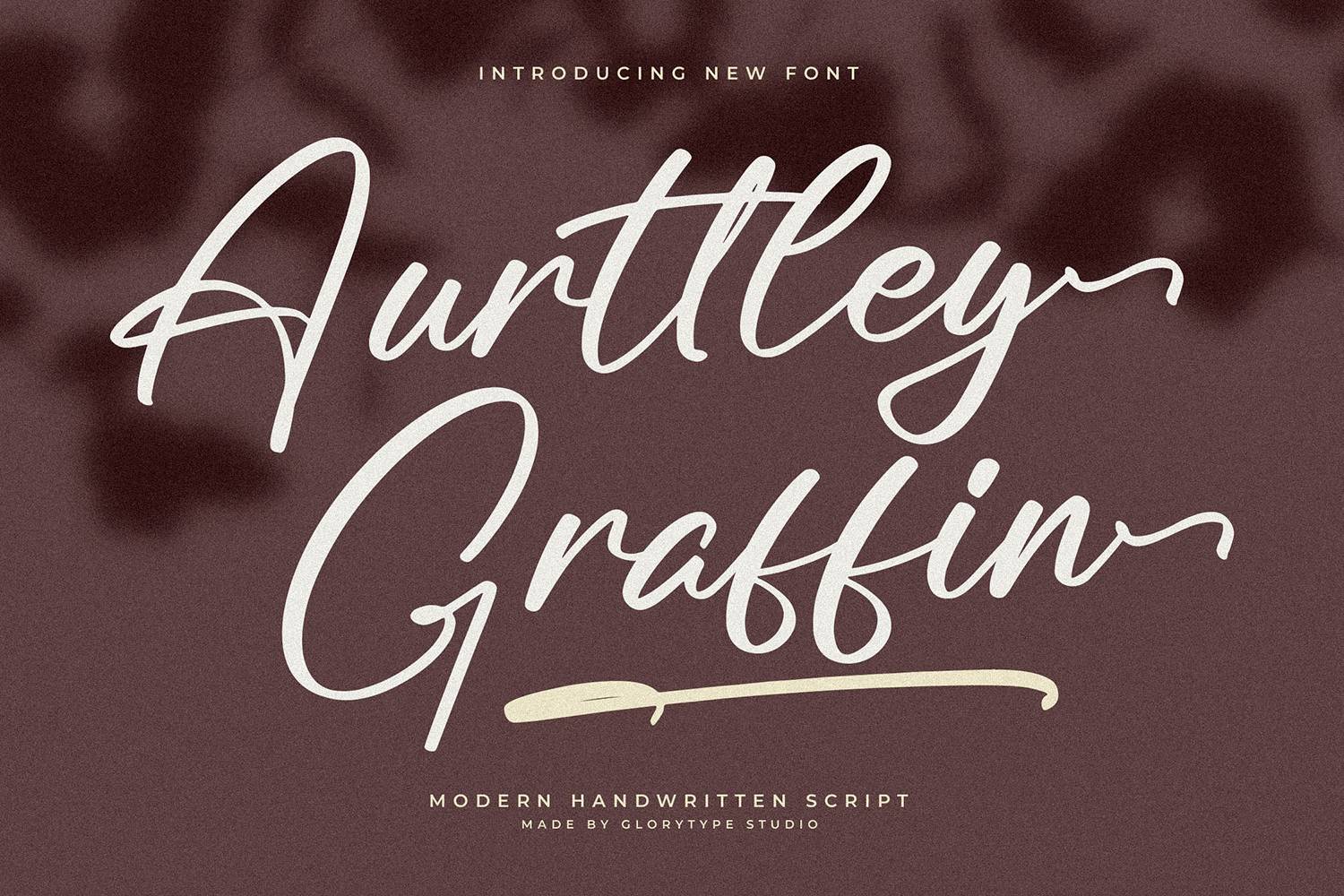 Aurttley Graffin Font sample