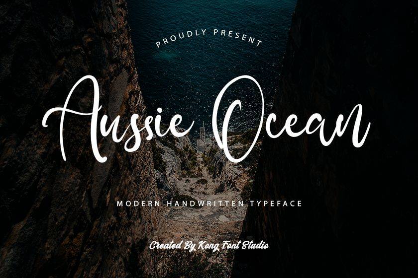 Aussie Ocean Font sample