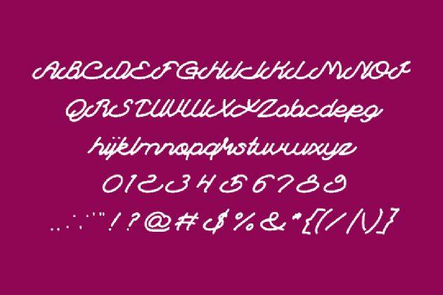 Autopilot Script Version Font sample