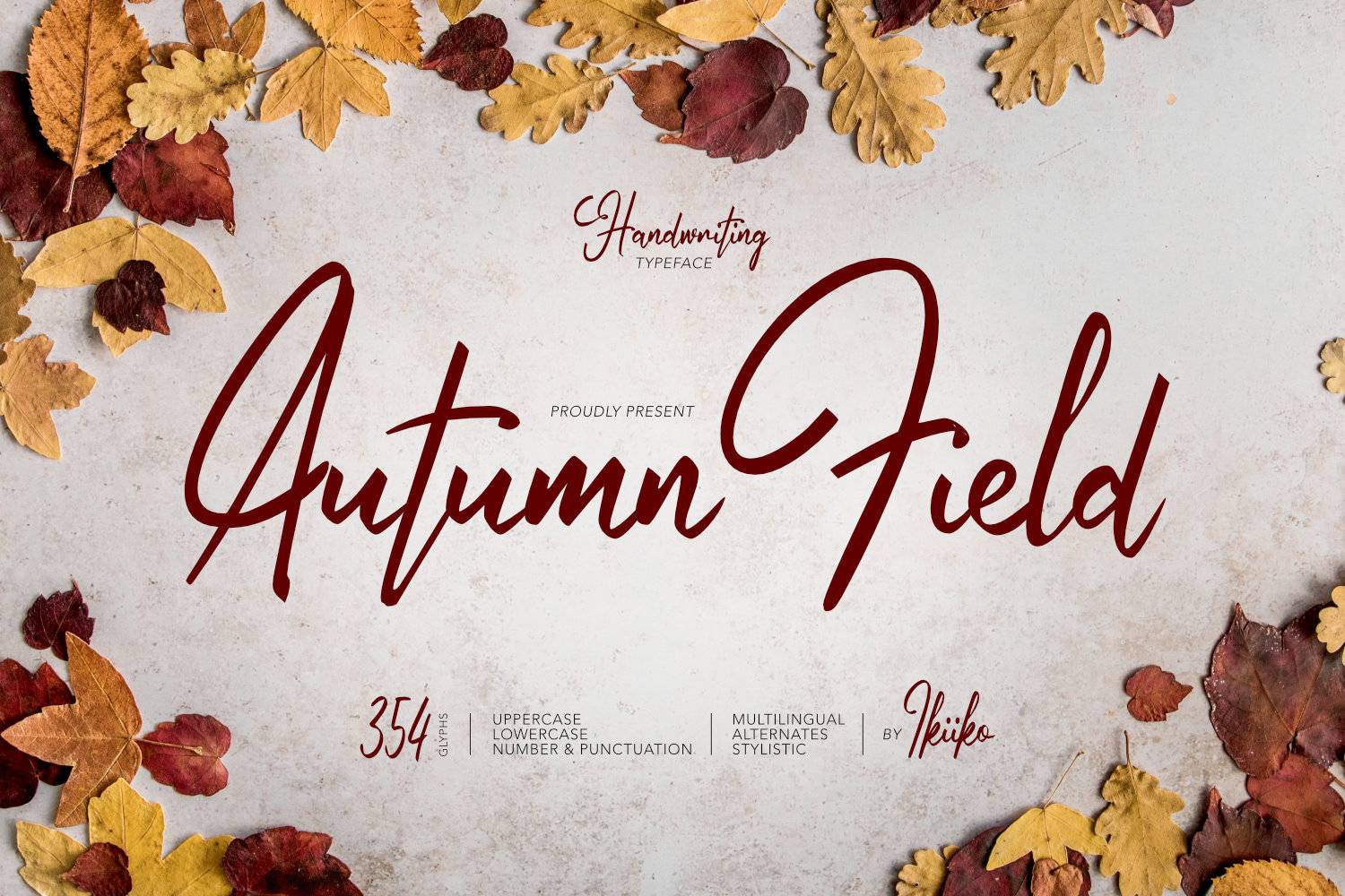 Autumn Field Font sample