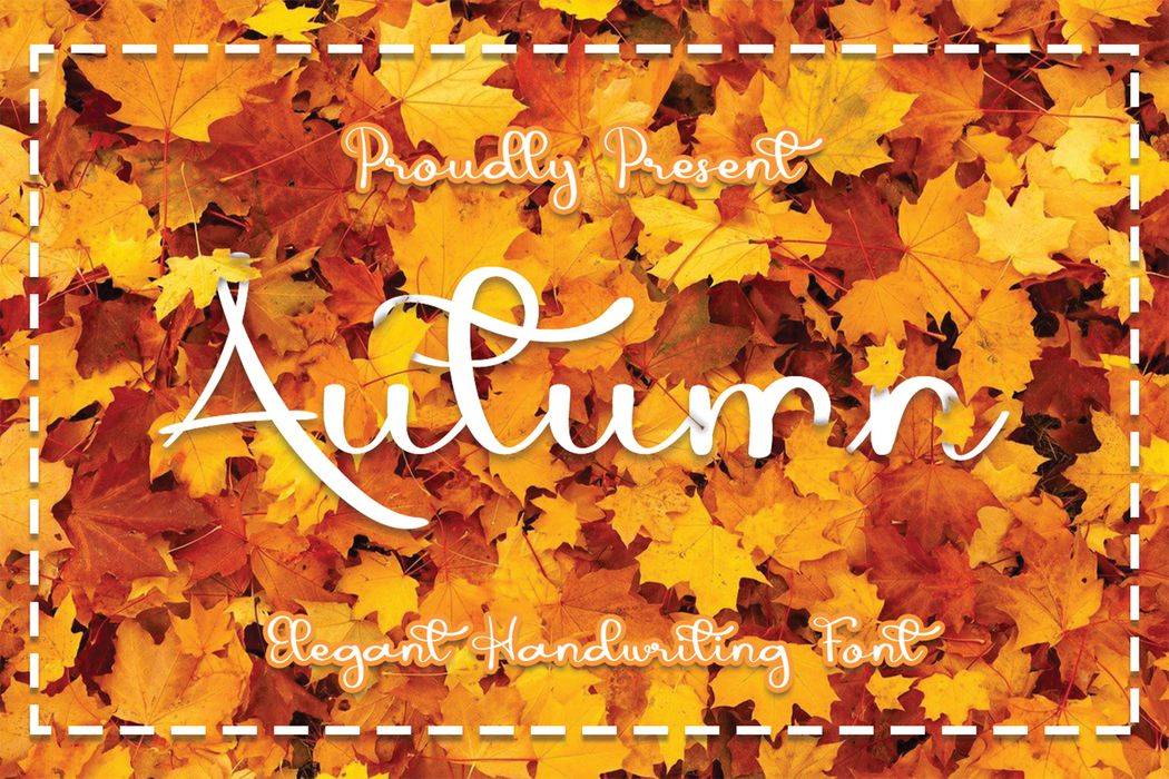 Autumn Font sample