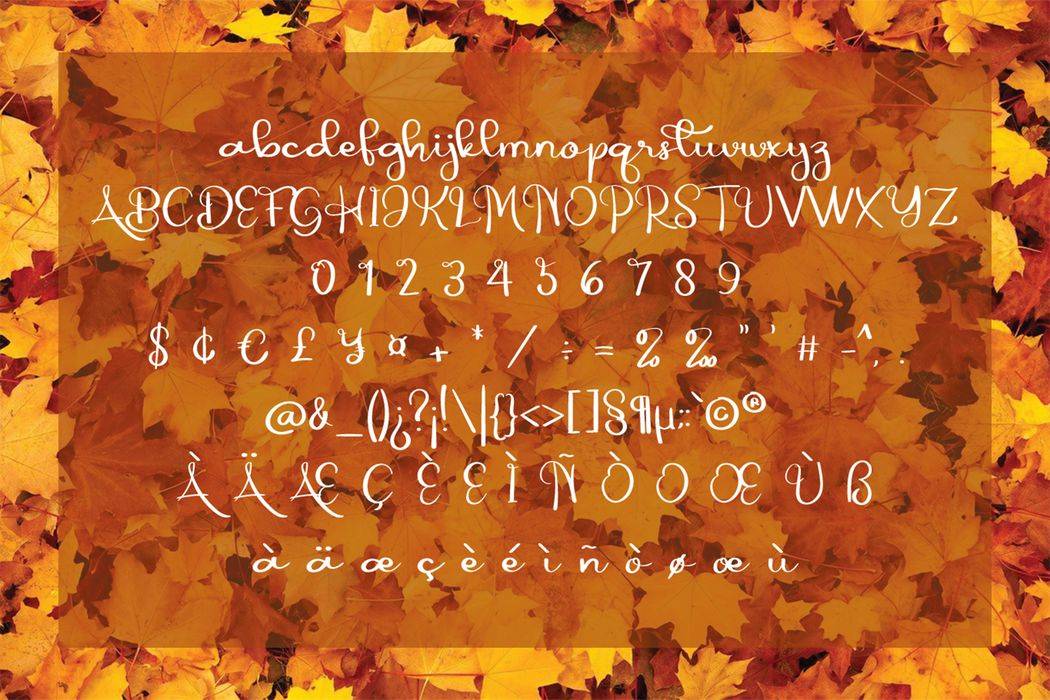Autumn Font sample