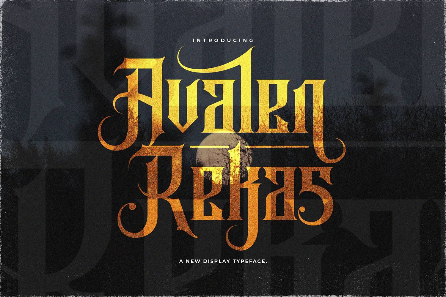 Avalen Rekas Font sample