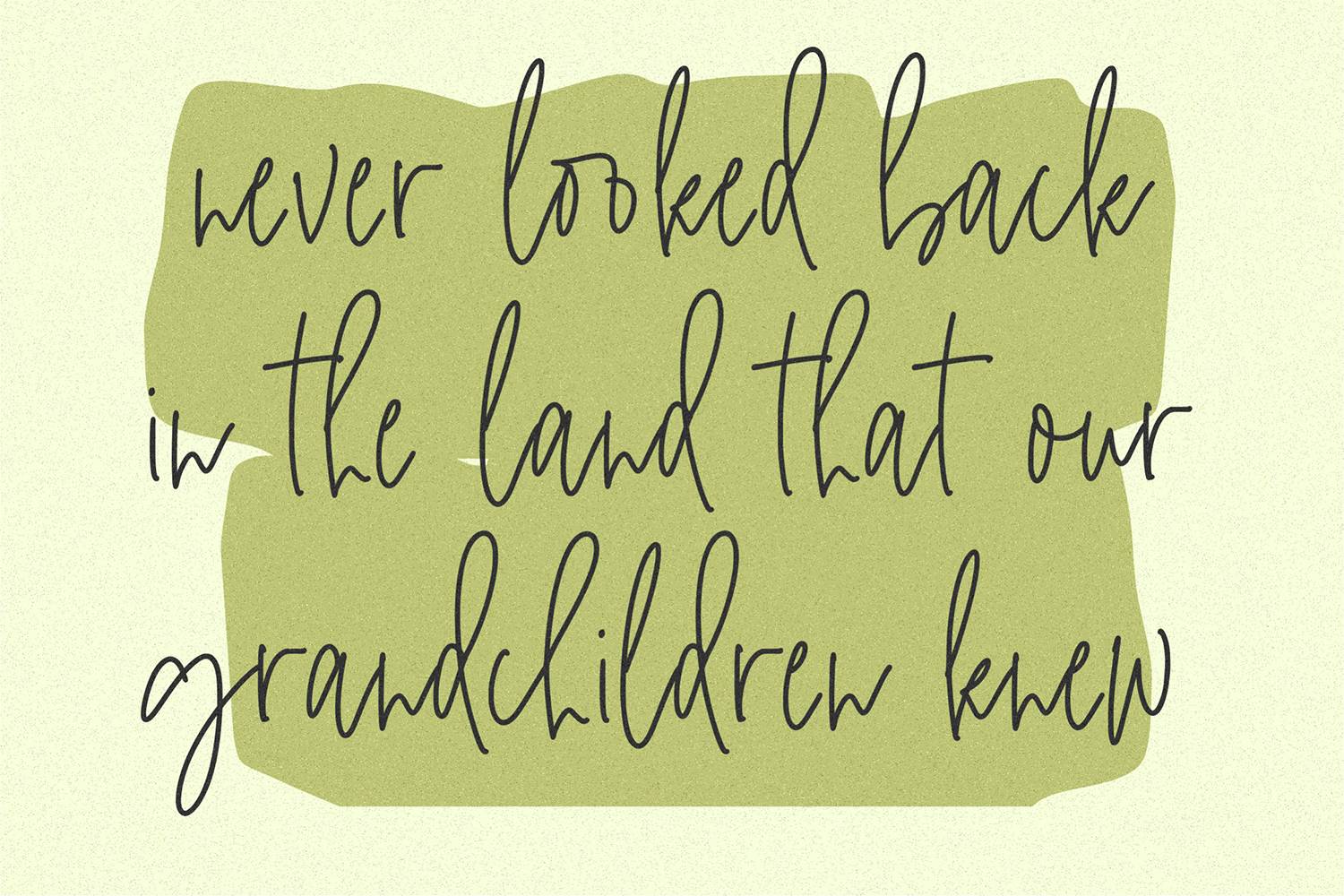 Avocado Candy Font sample