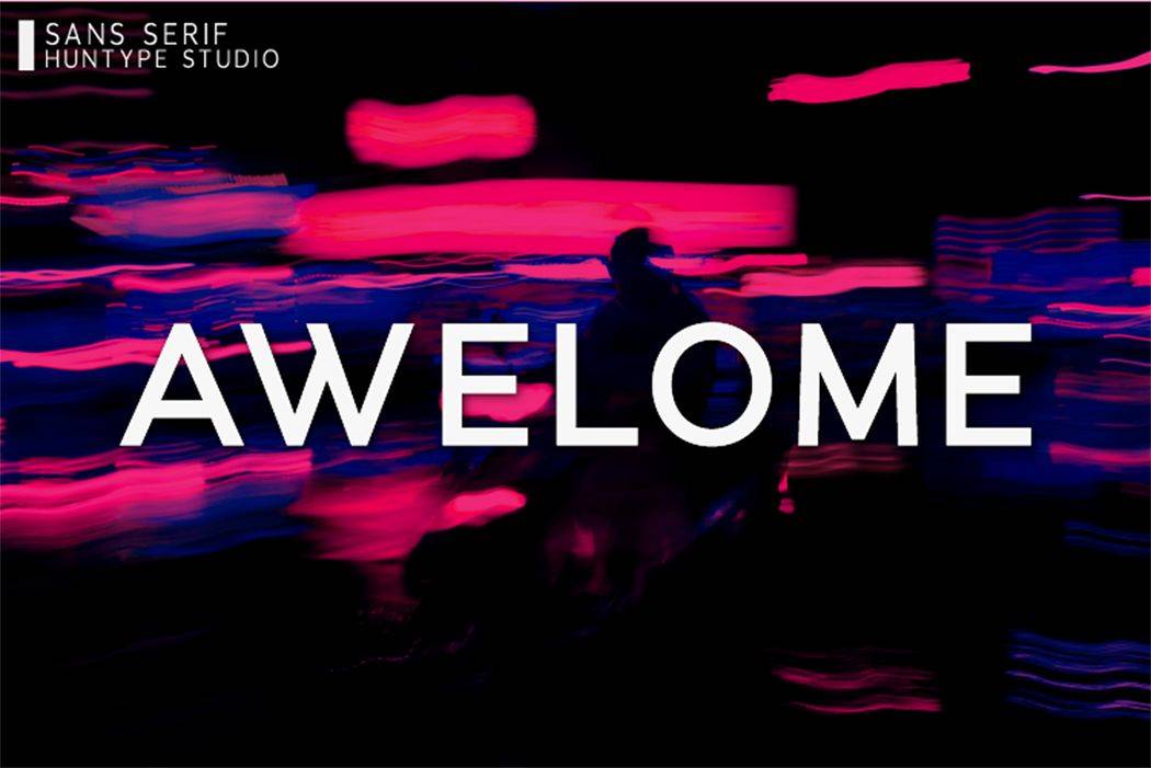 Awelome Font sample