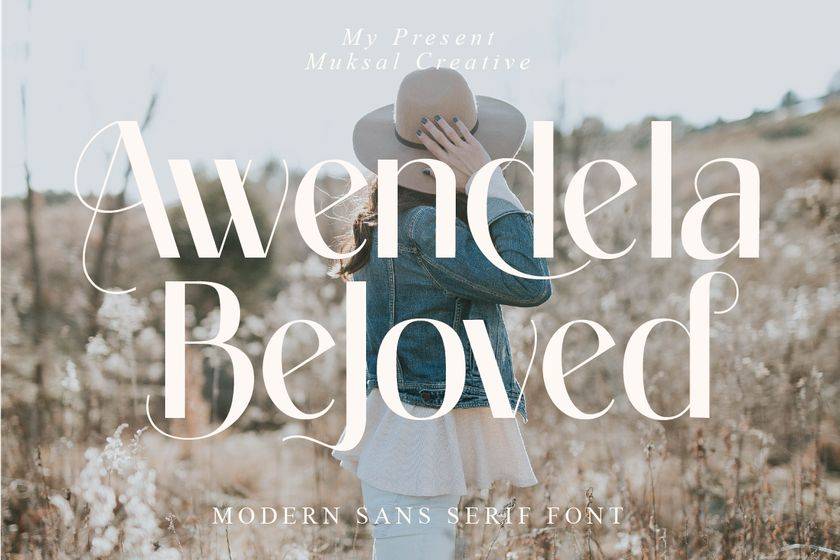 Awendela Beloved Font sample