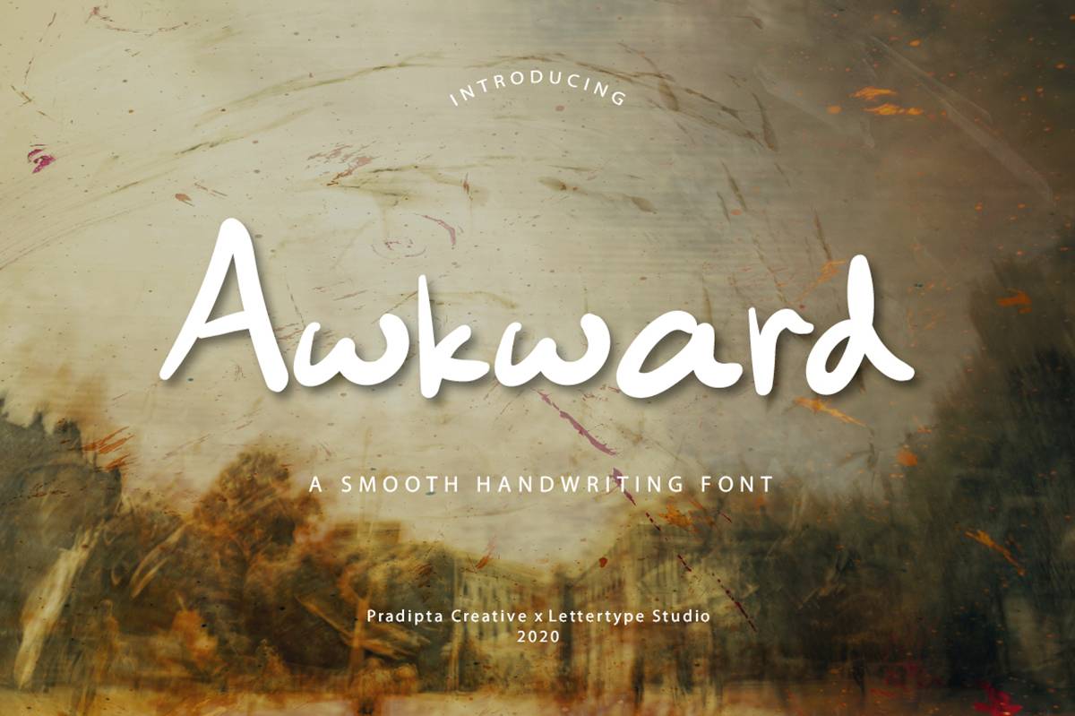 Awkward Font sample