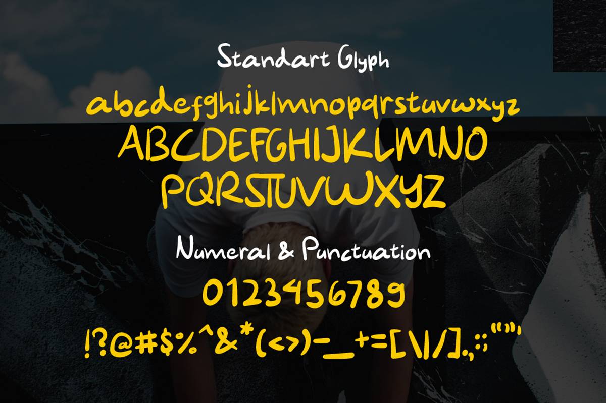 Awkward Font sample