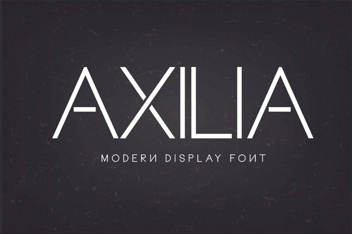 Axilia Font sample