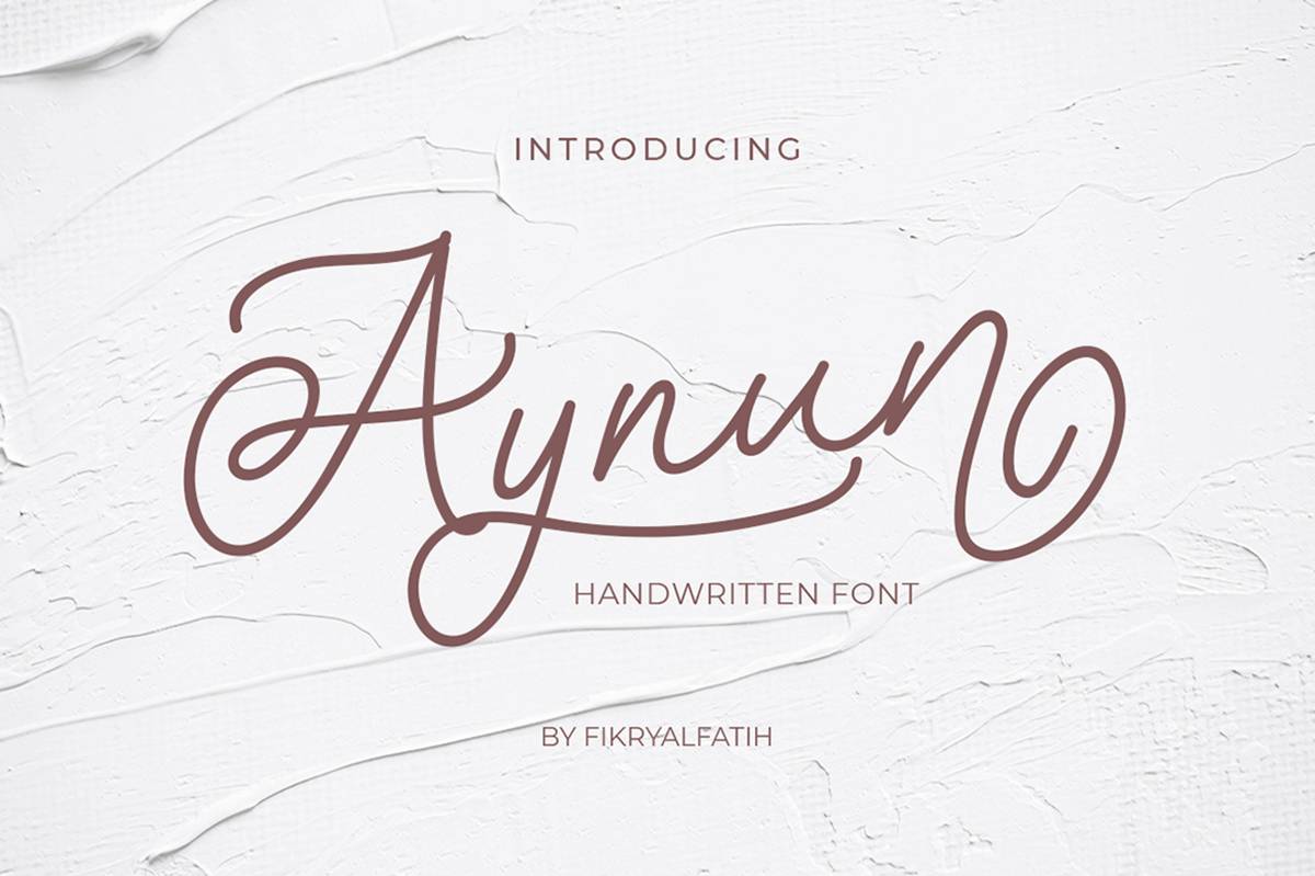 Aynun Font sample