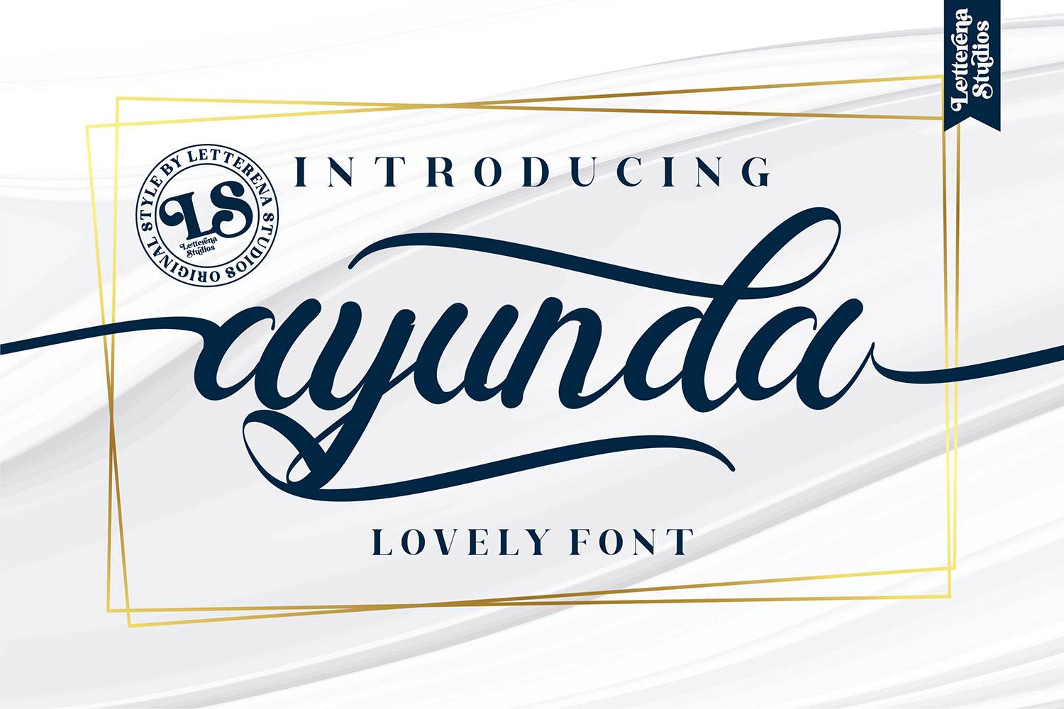 Ayunda Font sample