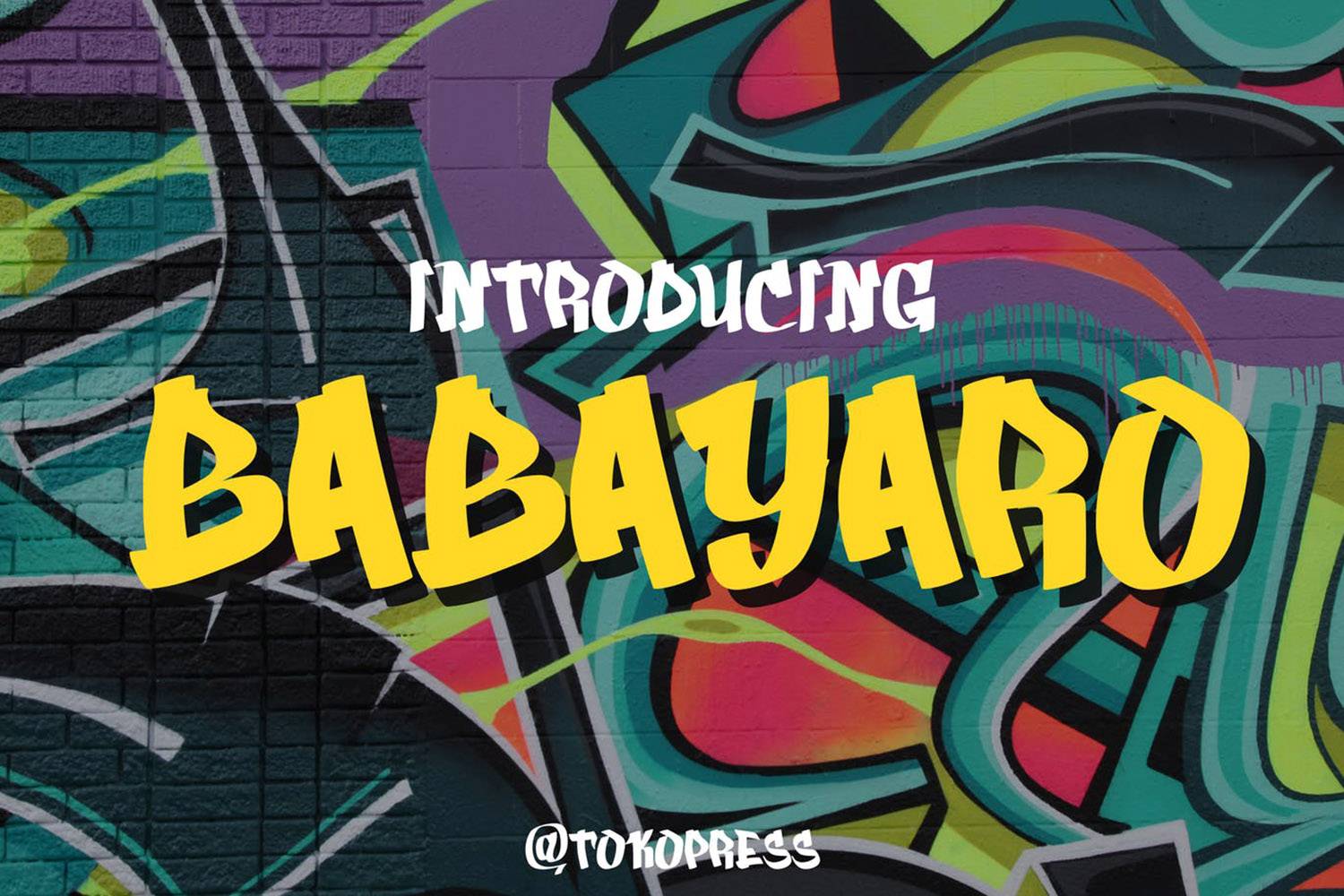 Babayaro Font sample