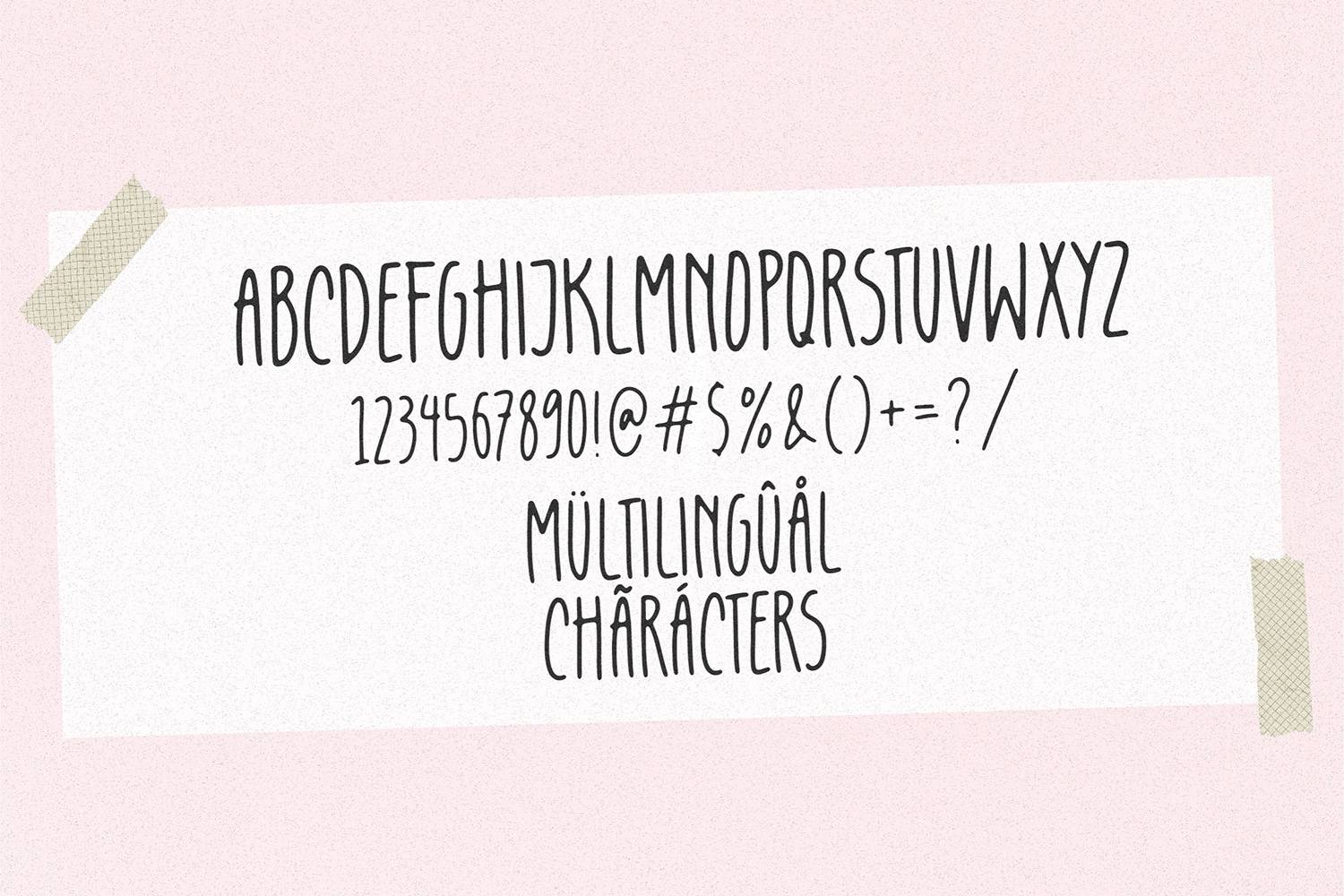 Babydance Font sample