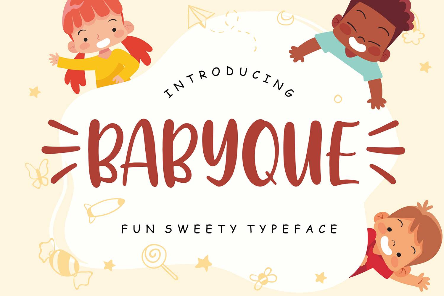 Babyque Font sample