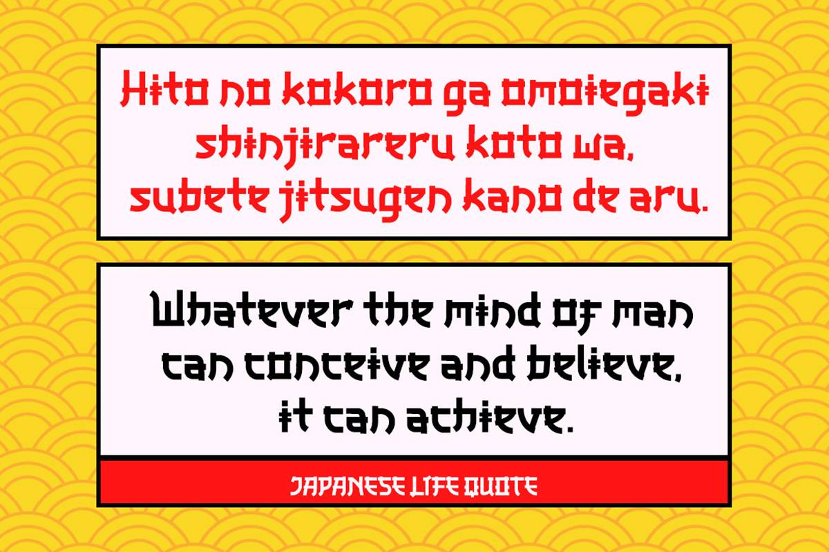 Badora Font sample
