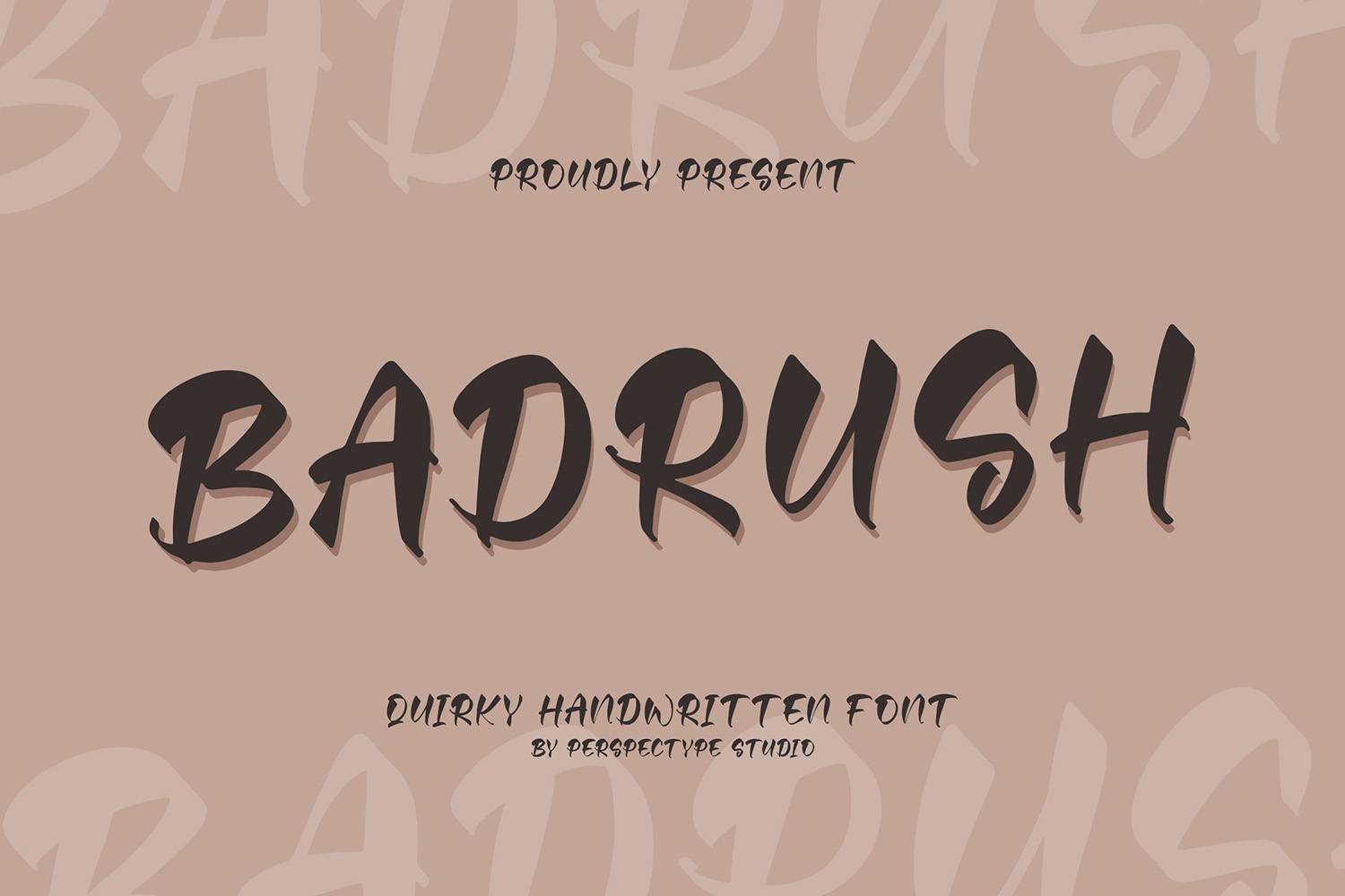 Badrush Font sample
