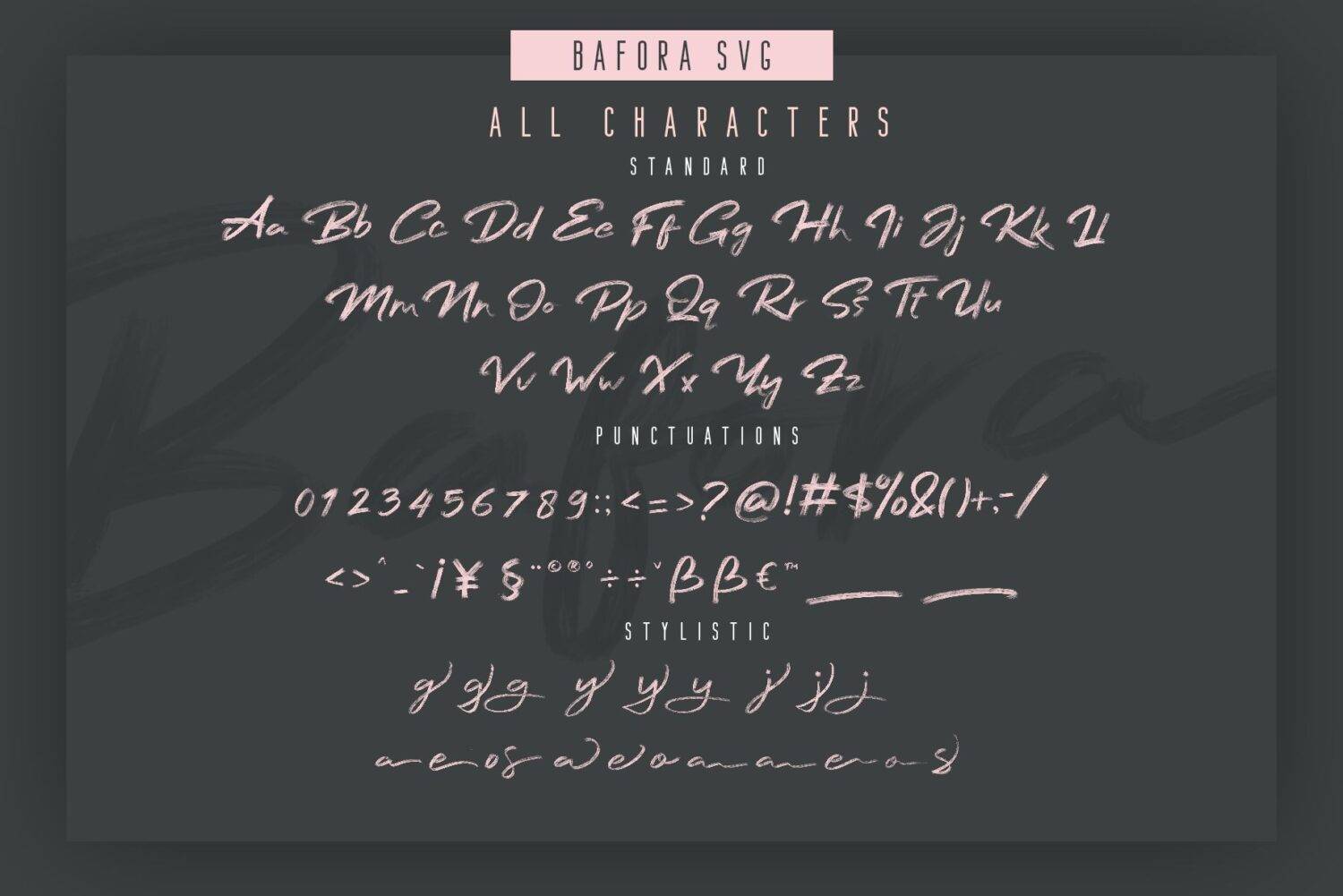 Bafora Font sample