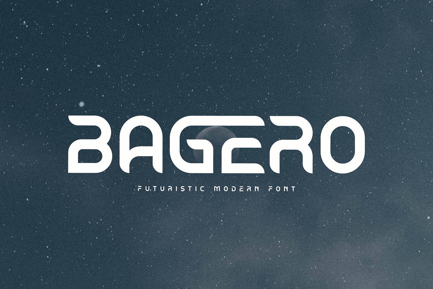 Bagero Font sample