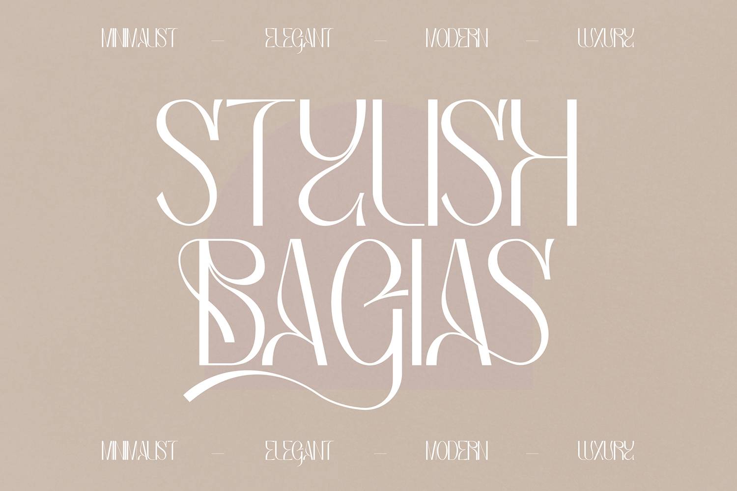 Bagias Font sample