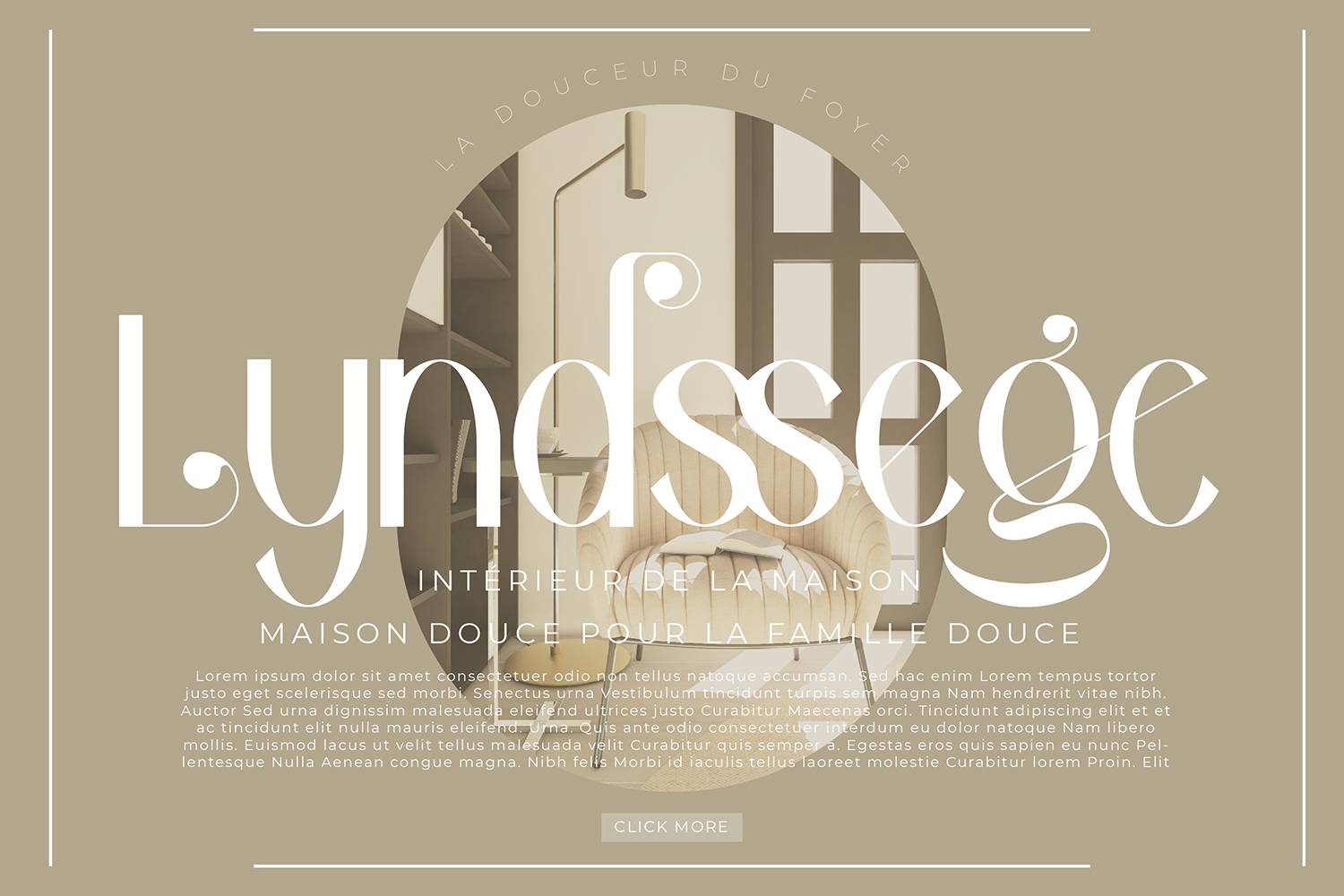 Bagola Font sample