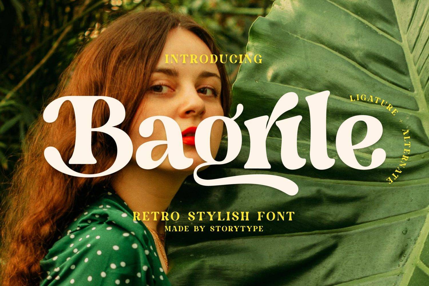 Bagrile Font sample