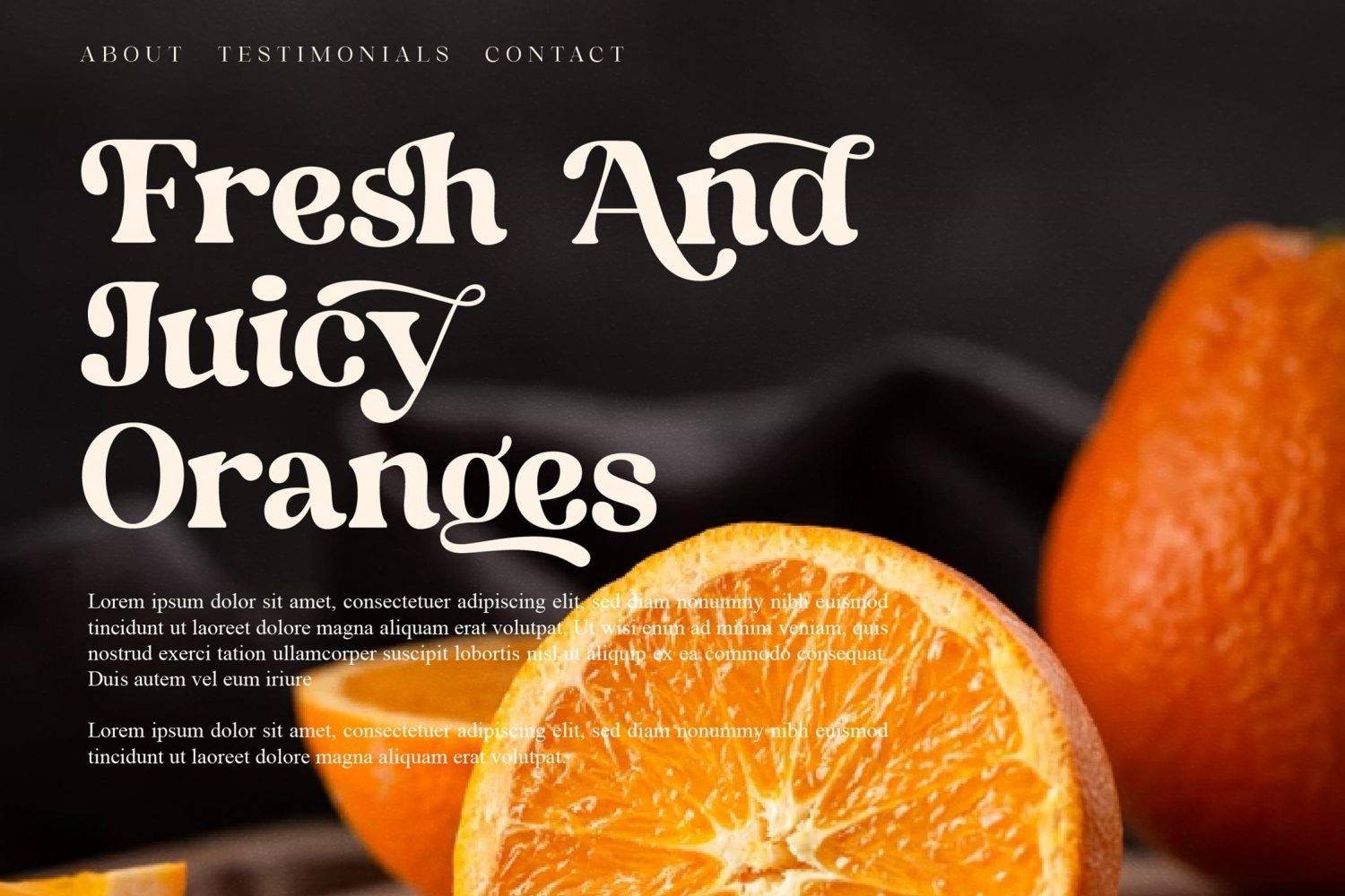 Bagrile Font sample
