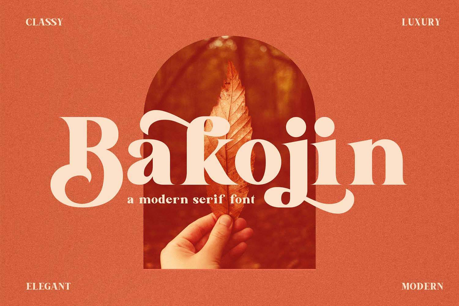 Bakojin Font sample
