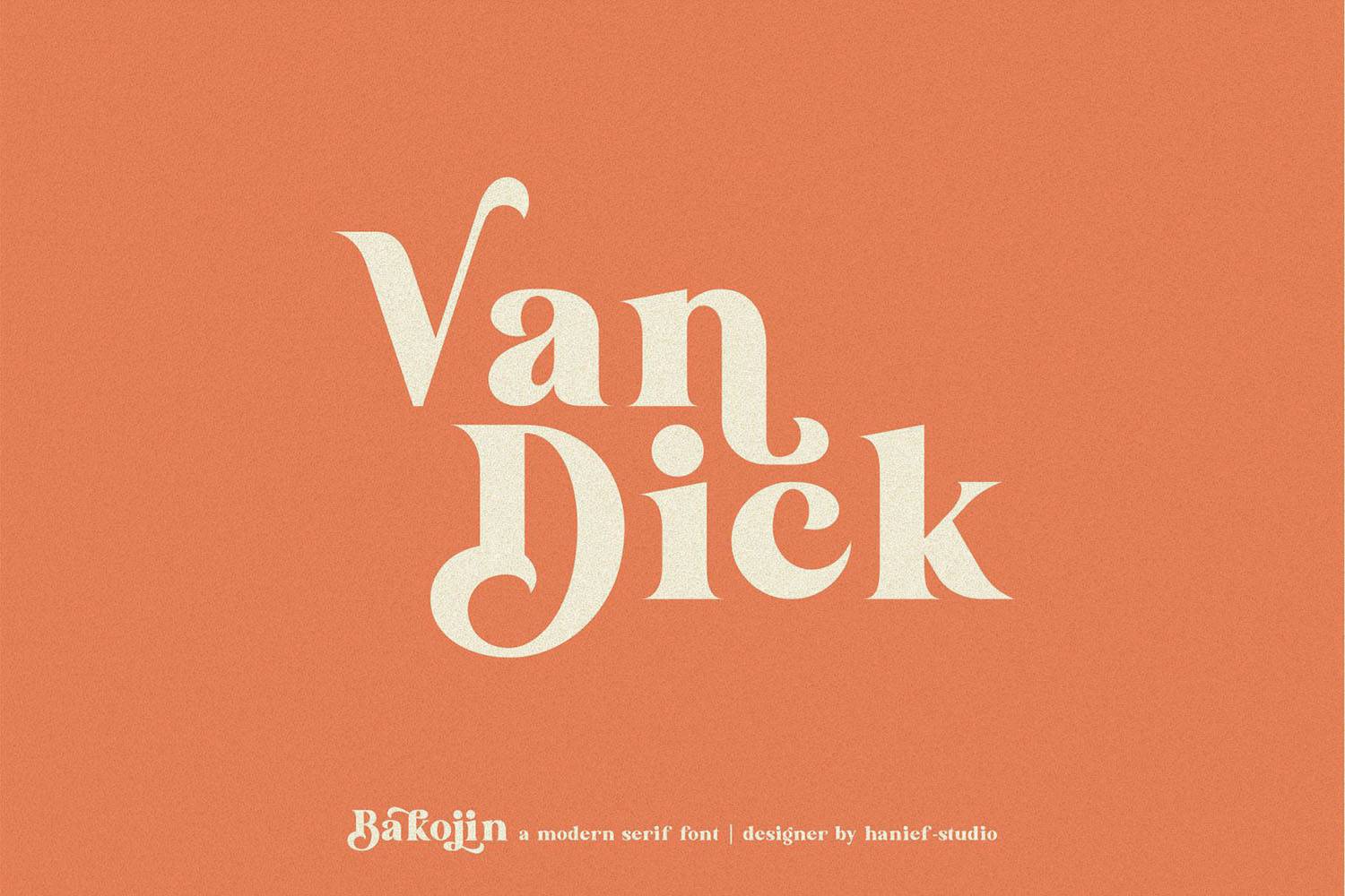 Bakojin Font sample