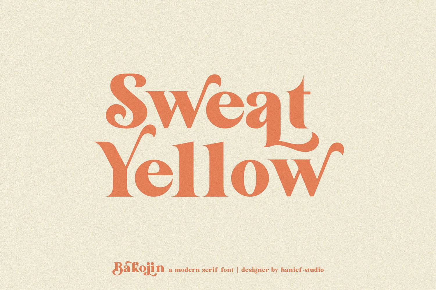 Bakojin Font sample