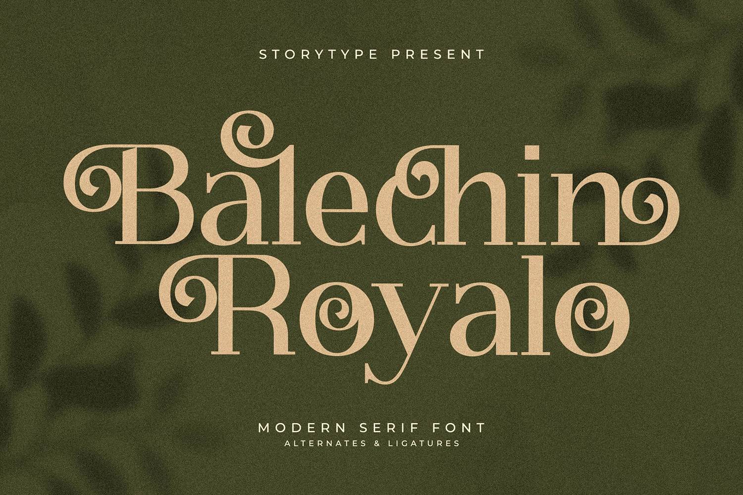Balechin Royalo Font sample