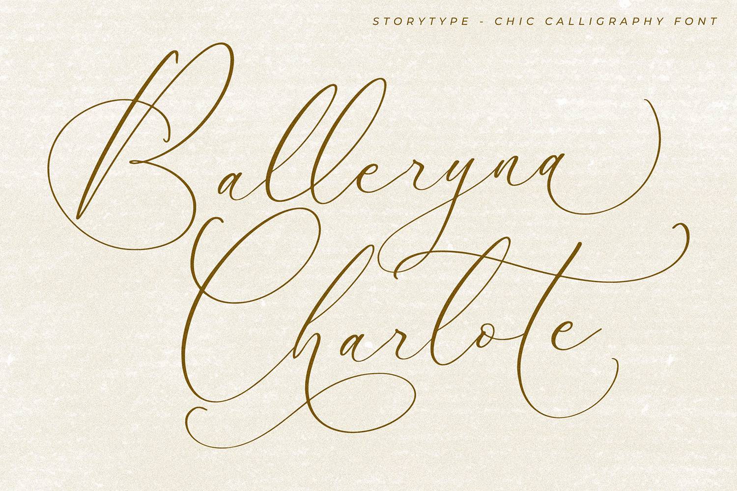 Balleryna Charlote Font sample