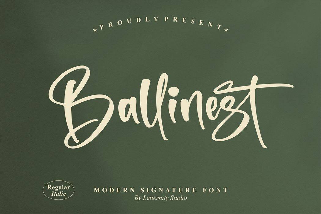 Ballinest Font sample
