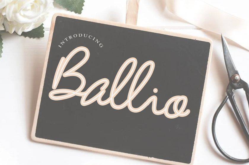 Ballio Font sample