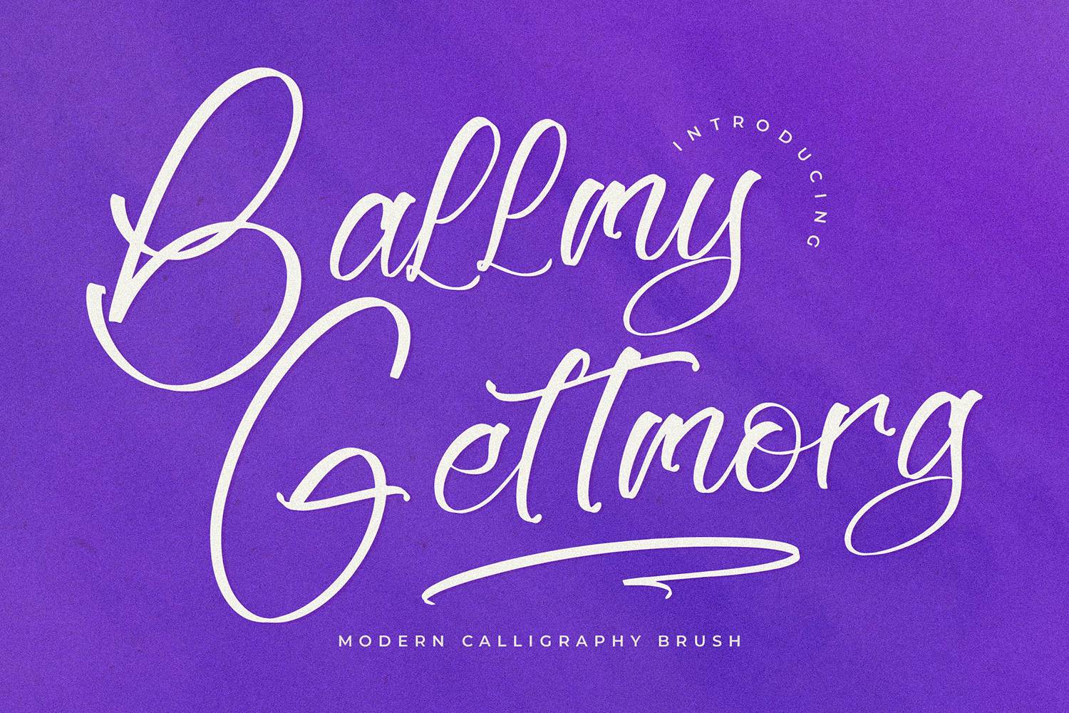 Ballmy Gettmorg Font sample