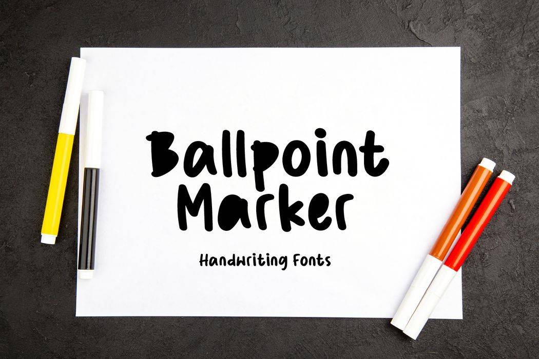 Ballpoint Marker Font sample
