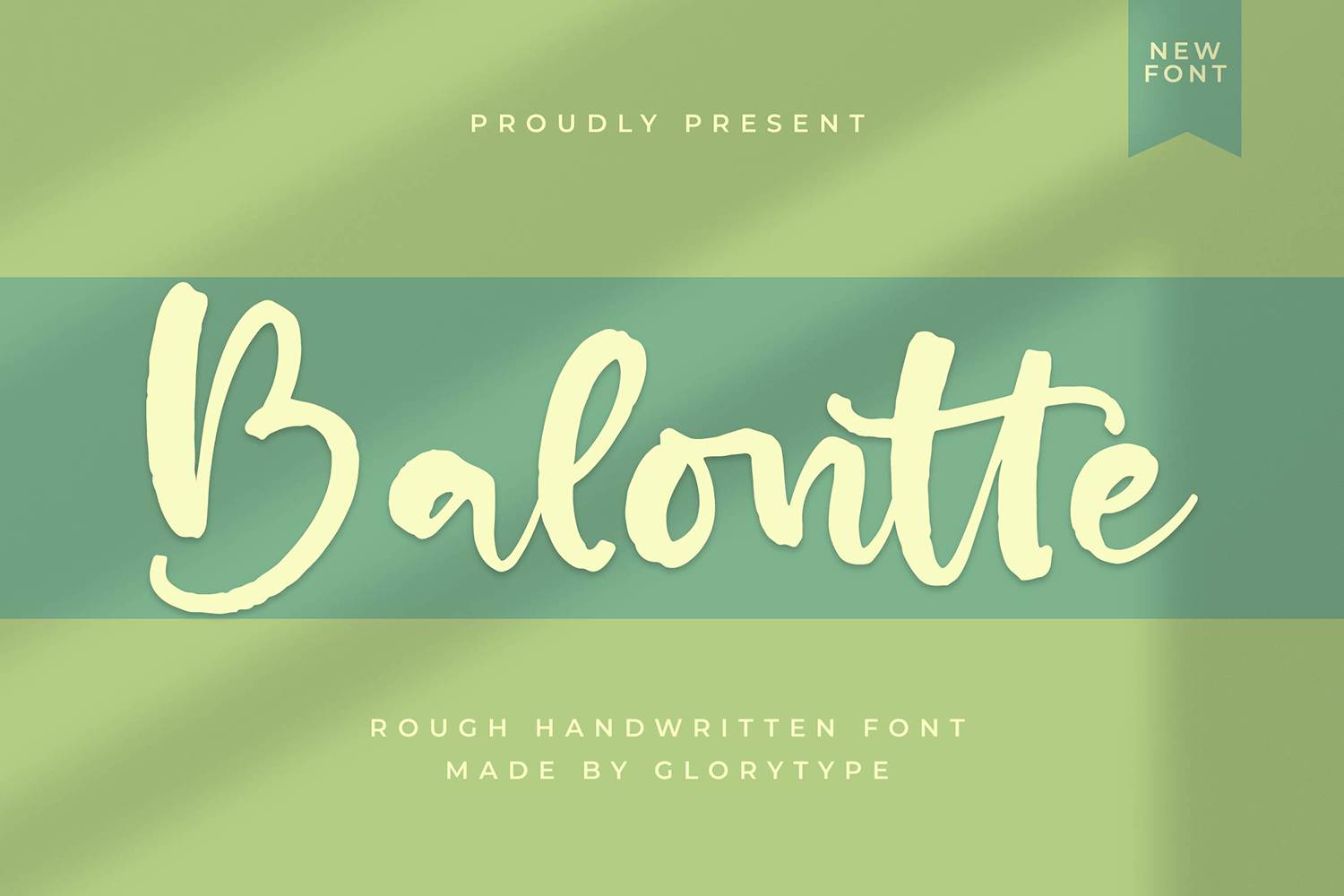 Balontte Font sample