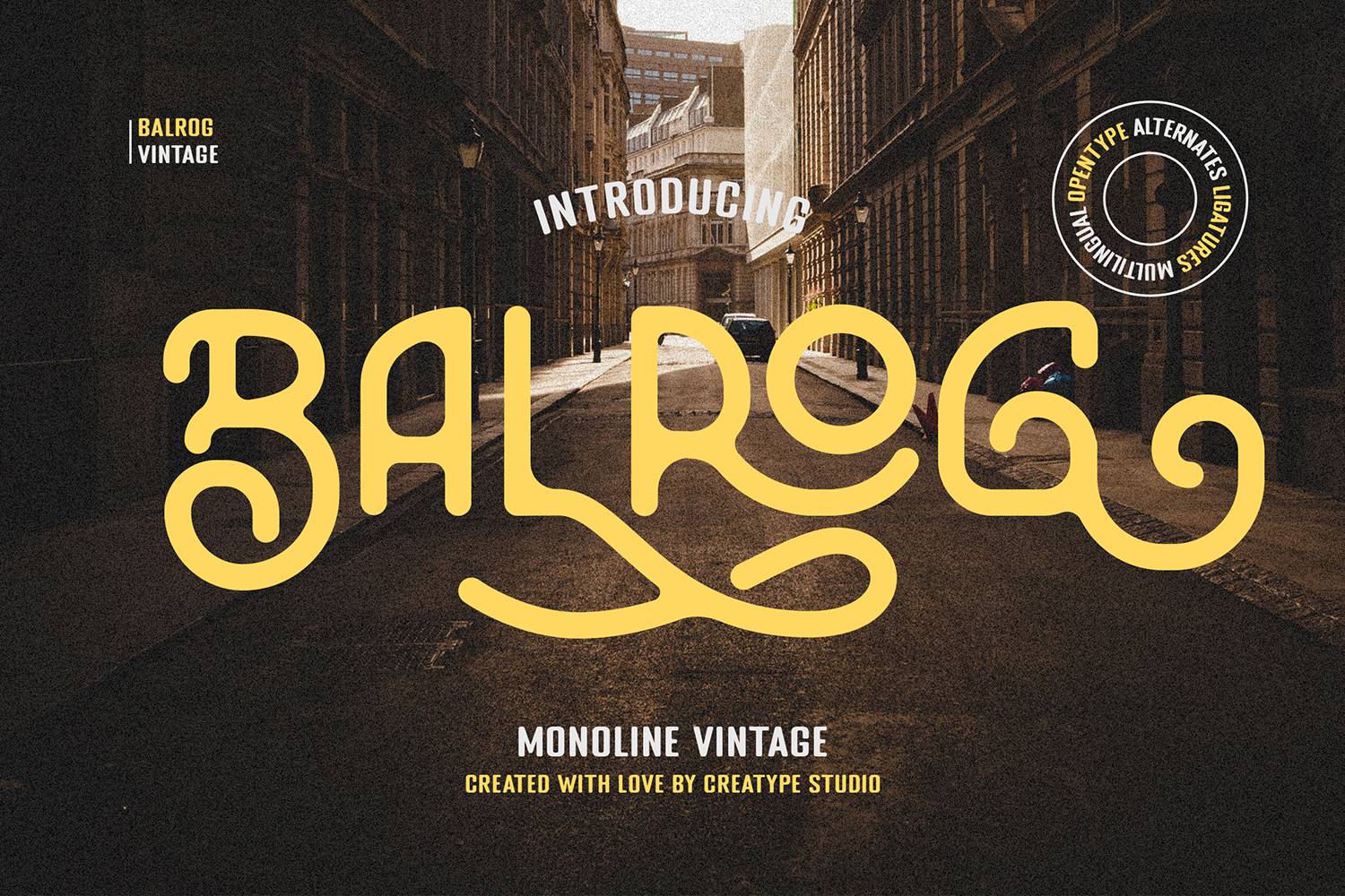 Balrog Font sample