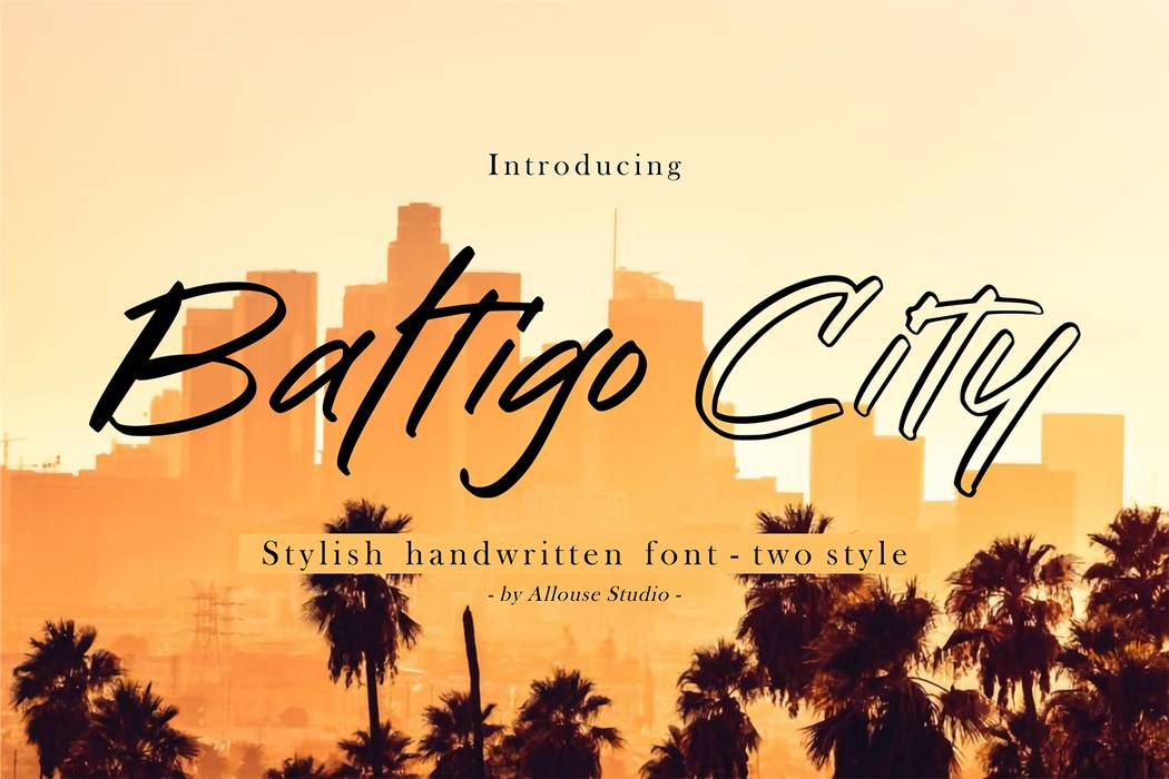 Baltigo City Font sample