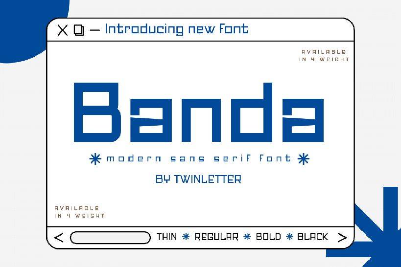 Banda Font sample