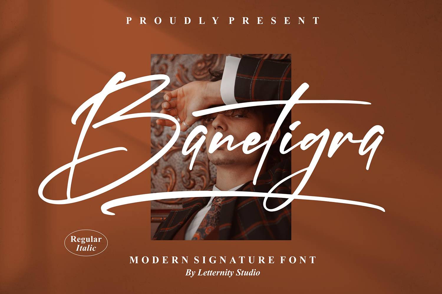 Banetigra Font sample