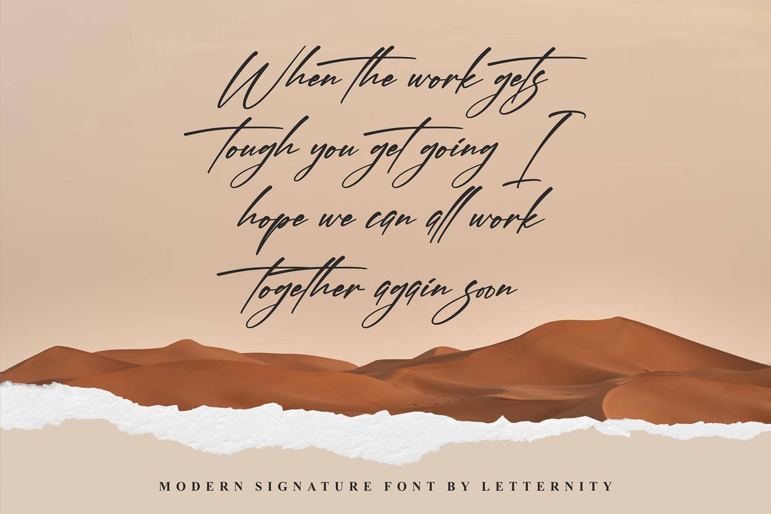 Banetigra Font sample