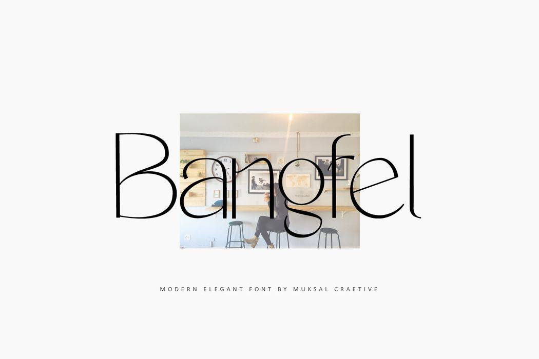 Bangfel Font sample