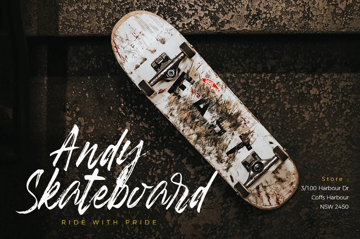Banshee Brush Font sample