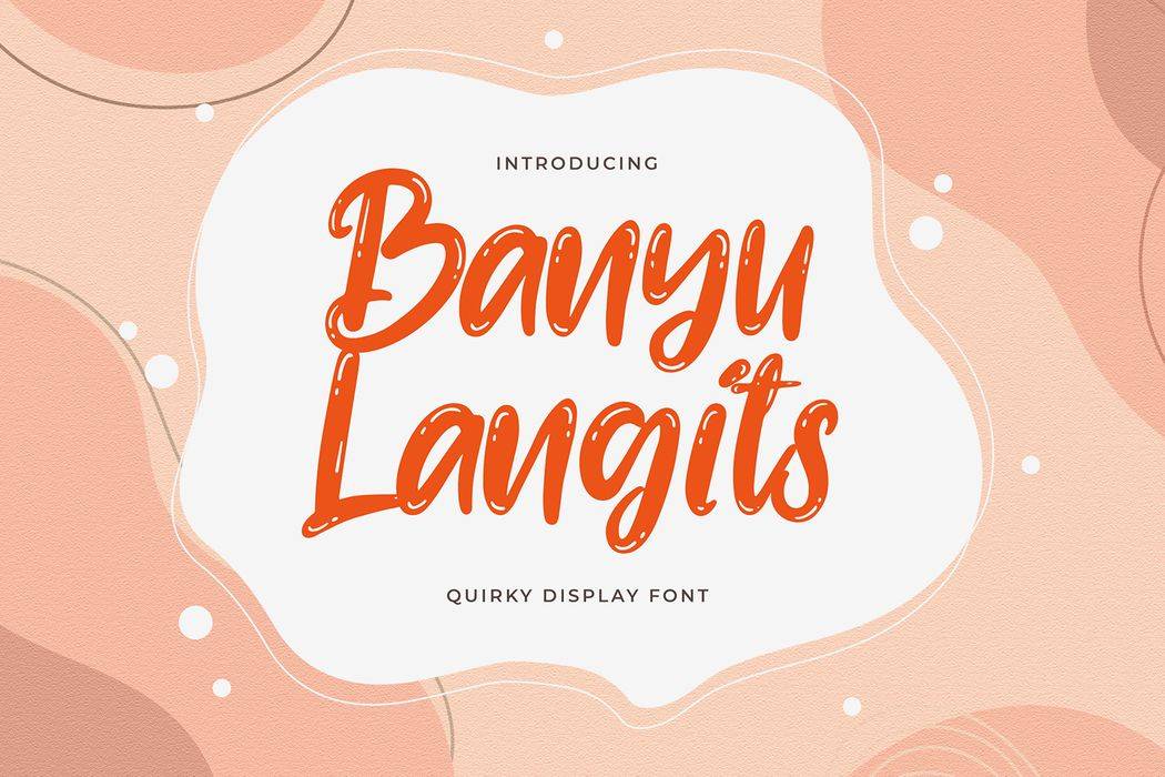 Banyu Langits Font sample